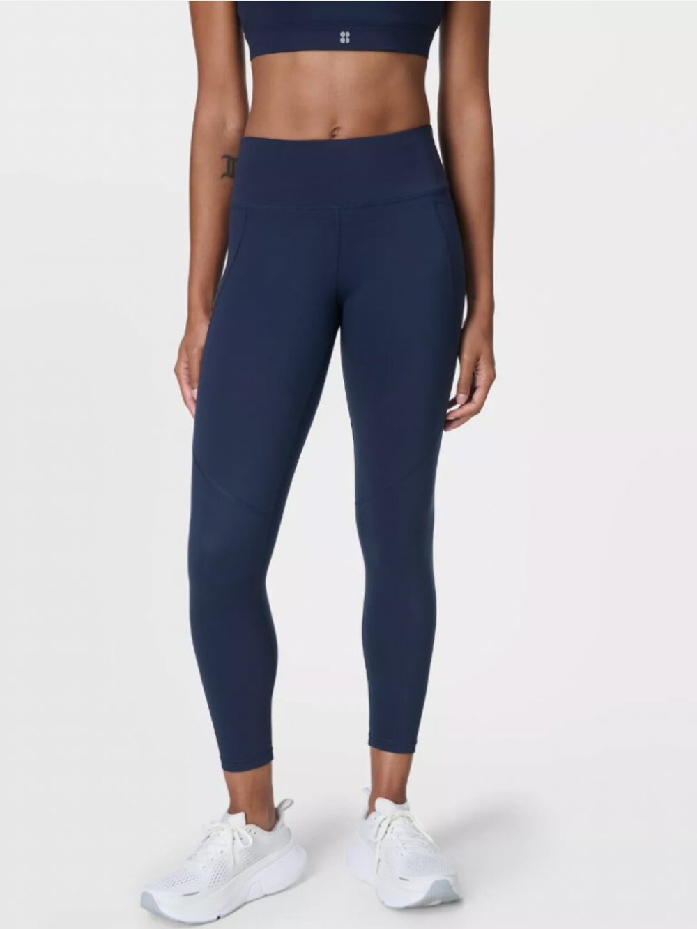 NWT - Sweaty Betty Power 7/8 Workout Leggings Navy Blue Size XS